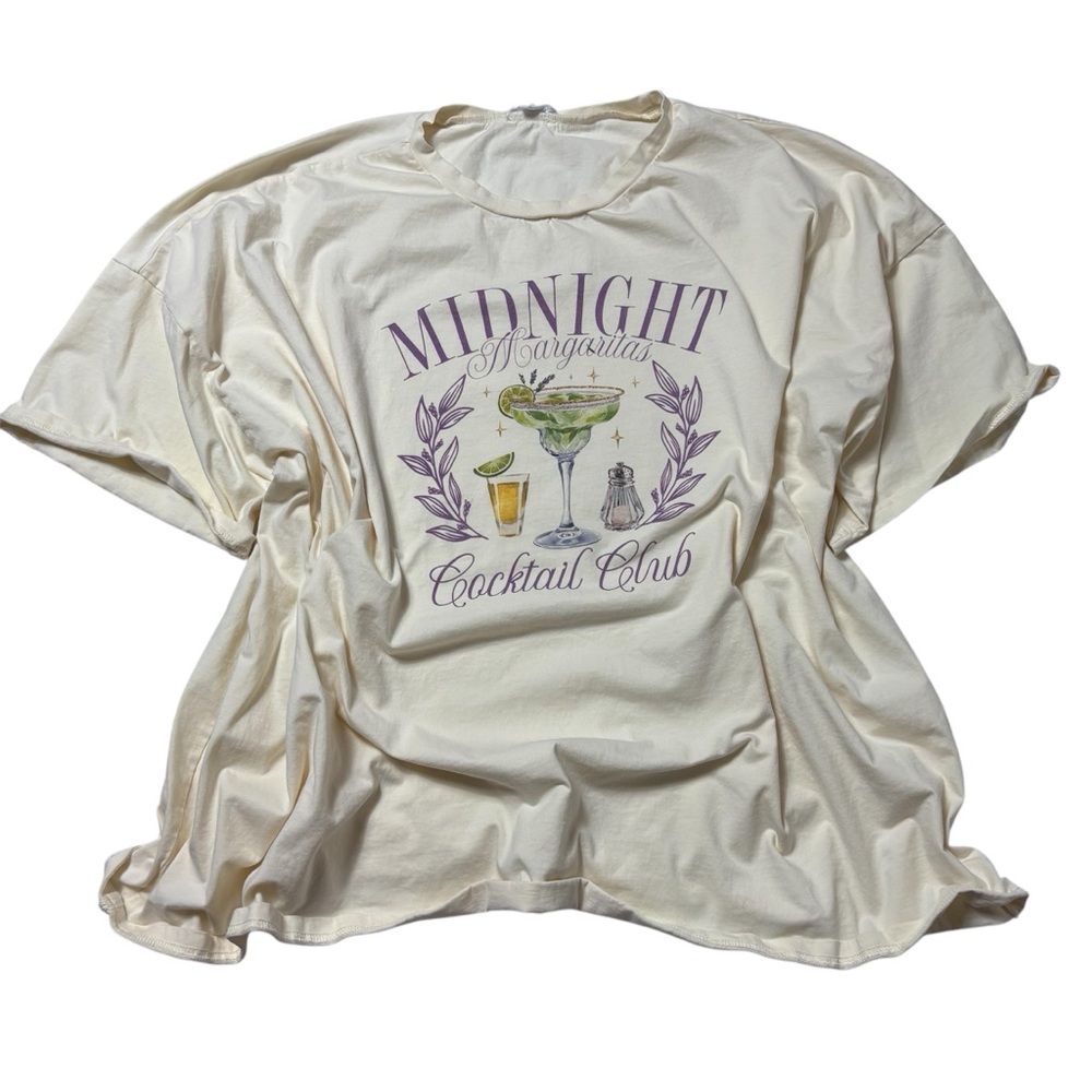 Midnight margarita cocktail club graphic tee